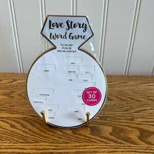 Kate Aspen Love Story Word Game - Gold and Pink